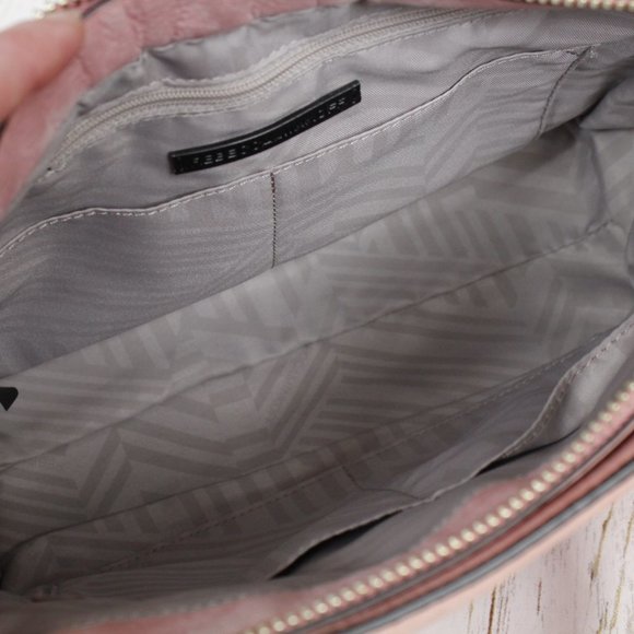 Rebecca Minkoff Bree Crossbody Satchel Blush Pink Suede - Picture 12 of 12